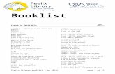 List of books in the FEELIX project - visionaustralia.org€¦  · Web viewHush Little Baby Don’t Say a Word. ... Fiona the Pig. Forgiven. Goodnight Owl . ... Mile High Apple Pie.