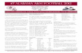 #7 Alabama A&M Football 2012 - CBS Sportsgrfx.cstv.com/photos/schools/aub/sports/m-footbl/auto_pdf/2012-13/... · code is 78817184#. A ... 10:15 a.m. Reggie Barlow • ASU ... He