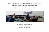 The 2016 HMT-WPC Winter Weather Experiment · The 2016 HMT-WPC Winter Weather Experiment . 25 January ... of the 3 km North American Mesoscale ... of convective mesoscale snow banding