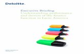 Executive Briefing Understanding performance and … · 2 Understanding performance and drivers of the finance function in Latin America Executive Briefing 1 As used in this document,