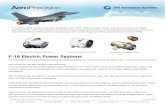 F-16 Electric Power Systems - Aero Precision · all spare parts and R&OH needs. F-16 Electric Power Systems Accessory Drive Gearbox (Repair Only) Generator, Standby ... (Hamilton