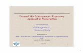 Demand Side Management - Regulatory Approach in …abpsiapl.com/downloads/2008_03_DSM_Workshop_Regulatory_Appr…Presentation by Palaniappan M., Director, ... (erstwhile Dabhol) ...