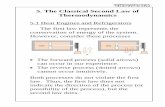 5. The Classical Second Law of Thermodynamicsfmectt.lecturer.eng.chula.ac.th/2103241/Chapter05.pdf · 5. The Classical Second Law of Thermodynamics . 5.1 Heat Engines and Refrigerators.
