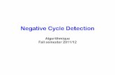 Negative Cycle Detection - en:group [Algo LMA]algo.epfl.ch/_media/en/courses/2011-2012/algorithmique-cycles-2011... · Negative Cycle Detection Algorithmique Fall semester 2011/12.