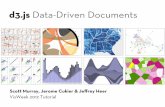 d3.js Data-Driven Documents - Jerome Cukier - introduction.pdf · d3.js Data-Driven Documents Generate interactive web pages Bind data to elements in an HTML document A D3 statement