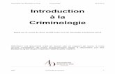 Introduction à la Criminologie - aed-geneve.ch©-Crimino... · Association des Etudiants en Droit Criminologie 2012-2013 AED Université de Genève 1 Introduction à la Criminologie