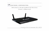 Wireless N Broadband Router User’s Manual€¦ · 2tup.....‐4 Basic Se 42 2e‐4‐1 Tim zone and time auto‐synchronization ...