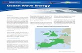 Ocean Wave Energy - EUROPA - SETIS wave energy.pdf · Ocean wave energy is mostly derived from a transfer of wind energy to the surface of the ocean. Due to the diffe- ... in terms