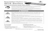 Brant Radiant Heaters, Ltd. QTS Serieshydronichvac.com/wp-content/uploads/QTS-Manaul_BRH_9-12.pdf · 1.0 Introduction 2 QTS Series 3 Overview The intent of this manual is to provide