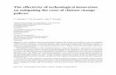 The effectivity of technological innovation on … · The effectivity of technological innovation on mitigating the costs of climate change policies C. Kemferta,b, H. Kremersa, and