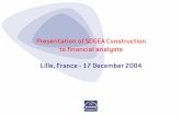 Presentation of SOGEA Construction to financial … · 2018-07-27 · 5% >NIBT NIBT  NIBT