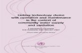 Linking technology choice with operation and maintenance ... · 137 Linking technology choice with operation and maintenance in the context of community water supply and sanitation