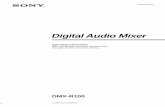 Digital Audio Mixer - PDF.TEXTFILES.COMpdf.textfiles.com/manuals/STARINMANUALS/Sony Audio/Manuals/Archi… · Digital Audio Mixer DMX-R100. 2 ... et à la Directive sur les basses