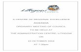 Agenda 10 October 2016 - archive.lithgow.nsw.gov.auarchive.lithgow.nsw.gov.au/agendas/16/1010/161010-agenda.pdf · a centre of regional excellence agenda ordinary meeting of council