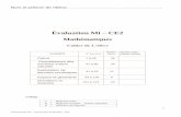 EVALUATION : Mi – CE2 Mathématiquesasper-rochefort.fr/actualites/ce2/CE2_MATHS_ELEVE.pdf · Evaluations Mi-CE2 ... Ecris le résultat des additions dictées dans les cases. a b