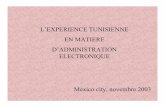 L'experience tunisienne en matiere d'administrationunpan1.un.org/intradoc/groups/public/documents/un/unpan012757.pdf · L’APPROCHE Tunisienne. 1. Le Plan de Mise à Niveau de l’Administration