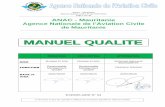 ANAC - Mauritanie Nationale de l’Aviation Civile de …site.anac.mr/ar/images/Manuel_Qualite.pdf · DRH Direction Ressources Humaines DTA Direction du Transport Aérien ... RAM