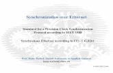 Synchronization over Ethernet - Indico · Synchronization over Ethernet ... The related R&D activities and services include ... MMM Boundary Clock, e.g. Ethernet switch S: ...