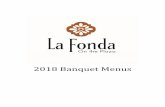 2018 Banquet Menus · BANQUET CHECK APPROVAL All itemized food and beverage checks must be signed at the conclusion of the event. If the ... Le Perle Blue, Miticana, And Naked Goat