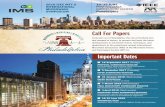 Call For Papers - IMS2018 · relevance to IMS. Emerging Technical Areas: IMS2018 enthusiastically invites submission of papers that report state-of-the-art progress in techni-