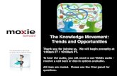 The Knowledge Movement: Trends and Opportunities - The Knowledg · the knowledge movement - trends