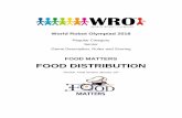 World Robot Olympiad 2018 · World Robot Olympiad 2018 Regular Category Senior Game Description, Rules and Scoring FOOD MATTERS FOOD DISTRIBUTION Version: Final Version January 15th