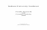 Faculty Research and Creative Activity 2010 - IU … · Faculty Research and Creative Activity 2010 Compiled by the Office of Academic Affairs . ARTICLES Anderson, Virginia. ... Breazeale,