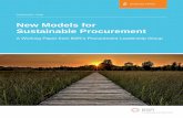 New Models for Sustainable Procurement - bsr.org€¦ · Rousseau, Hydro Québec; ... the first two decades of the sustainable procurement field focused on codes of conduct, ... New