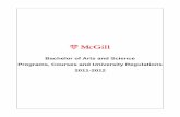 Bachelor of Arts and Science Programs, Courses and ... · Bachelor of Arts and Science Programs, Courses and University Regulations 2011-2012. This PDF excerpt of Programs, Courses