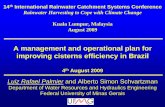 A management and operational plan for improving … Palmier.pdf · Luiz Rafael Palmier and Alberto Simon Schvartzman Department of Water Resources and Hydraulics Engineering Federal