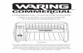 COMMERCIAL CONVEYOR TOASTER GRILLE-PAIN À CONVOYEUR … manual cc020.pdf · COMMERCIAL CONVEYOR TOASTER GRILLE-PAIN À CONVOYEUR À USAGE COMMERCIAL For your safety and continued