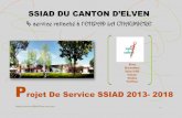 SSIAD DU CANTON D’ELVEN - residence-la … · La notion de service revêt des significations différentes selon les situations. Dans notre cas, « le service » est une organisation