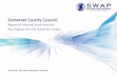 Report of Internal Audit Activitydemocracy.somerset.gov.uk/documents/s4495/Internal Audit Annual... · Report of Internal Audit Activity Plan Progress 2017/18- September Update. ...
