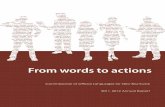 Annual Report 2011-2012 From words to actions · Annual Report 2011-2012 From words to actions 1 From words to actions Commissioner of Official Languages for New Brunswick ... Dualité