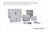 Make Universal Enclosures the most - Schneider Electric · Universal Enclosures More than 50 years protecting your equipment ... 11945 NSYGF556H5 11946 NSYGF756H5 11950 NSY11950 11951