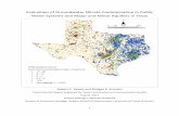 Evaluation of Groundwater Nitrate Contamination in … Contract... · related to dilution in high precipitation areas and possibly evapoconcentration in low precipitation areas. Although