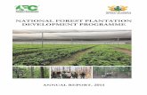 NATIONAL FOREST PLANTATION DEVELOPMENT PROGRAMME … Annual Report/2014... · ii EXECUTIVE SUMMARY The key activities undertaken under the National Forest Plantation Development Programme