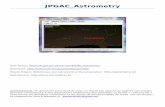 JPGAC Astrometry - astrosurf.com · Il est accessible via nova.astrometry.net, Flickr (groupe Astrometry), Astrobin,… La résolution astrométrique permet d’avoir les coordonnées