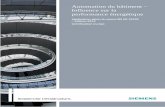 Automation du bâtiment – Influence sur la performance ... · 1 Introduction Ce manuel de Siemens ... tées, une élévation du niveau de la mer ainsi que des éboulements de ...