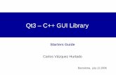 Qt3 – C++ GUI Library - Tecaibo.tol.itesm.mx/cvazquez/sotoro2006/slides/qt.pdf · Introduction Installation Sample Code Compilation Further reading and examples Qt- C++ GUI library