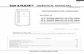 SERVICE MANUAL - Diagramas dediagramas.diagramasde.com/otros/SJ3056_3055.pdf · Refer to "HFC-134a COOLING UNIT" Service Manual for handling this refrigerant. ... Type 2-Door 2-Door