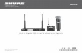 ULX-D Single User Guide - English Manua… · 1 General Description Shure ULX-D Digital Wireless offers uncompromising audio quality and RF performance, with intelligent, encryption-enabled