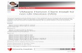 VMware Horizon Client Install for non-UH Devices (VDI) · VMware Horizon Client Install for non-UH Devices (VDI) IT Training and Development, MSC Job Aid 3 Android VMware Horizon