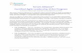 Scrum Alliance® Certified Agile Leadership (CAL) … · January 2018 Certified Agile Leadership (CAL) Program 3 The CAL program is intended for . . . Executives, middle management,