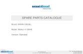 SPARE PARTS CATALOGUE - Tapimer Oy · SPARE PARTS CATALOGUE Brand: NANNI DIESEL Model: Moteur 4.190HE Version: Standard. Brand: NanniDiesel Model: Moteur 4.190HE ... Moteur 4.190HE