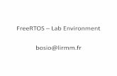 FreeRTOS – Lab Environment bosio@lirmmbosio/HMEE209/TP/environment.pdf · FreeRTOS – Lab Environment bosio@lirmm.fr. PC configuration ... mon projet Debug Debugger Startup Application: