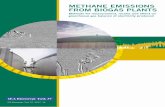 Methane eMissions froM biogas plants - … · Methane eMissions froM biogas plants Methods for measurement, results and effect on greenhouse gas balance of electricity produced IEA