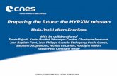 Preparing the future: the HYPXIM mission - sfpt.fr · Touria Bajouk, Xavier Briottet, Véronique Carrère, Christophe Delacourt, Jean-Baptiste Feret, Jean-Philippe Gastellu-Etchegorry,