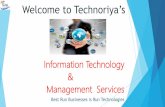 Welcome to Technoriya’s · Welcome to Technoriya’s Information Technology & Management Services ... SAP -INDUSTRIES SPECIFIC SOLUTIONS 26.1. Aerospace & Defence 26.2.Consumer