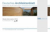 Deutsches Architektenblatt - Business France€¦ · Deutsches Architektenblatt 2 Deutsches Architektenblatt (German Architects Sheet) - Feature Summary: The trade journal with the